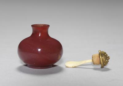 图片[2]-Red glass snuff bottle, Qianlong reign (1735-1796), Qing dynasty-China Archive